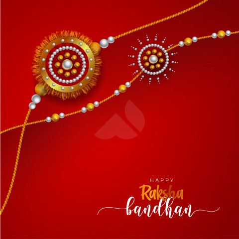 Raksha Bandhan Greeting Background Template Design