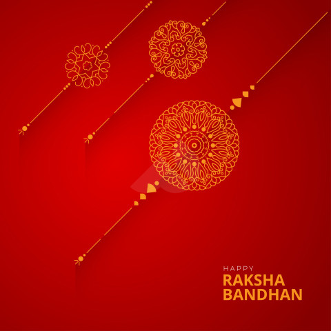 Happy Raksha Bandhan Wishes Greeting Template