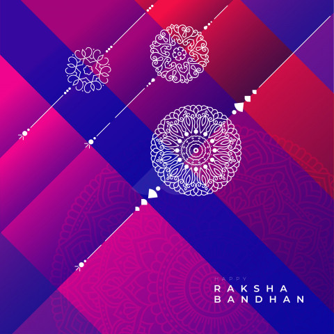 Raksha Bandhan Wishes Social Media Post Banner Template