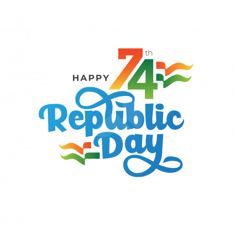 74th Indian Republic Day Celebration Design Template