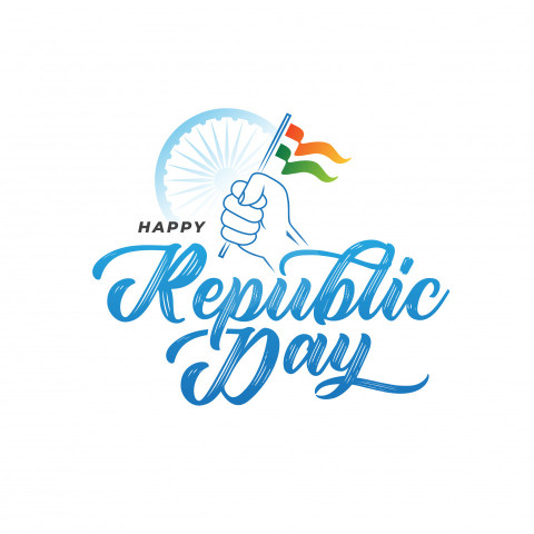 Indian Happy Republic Day Typography Design Template