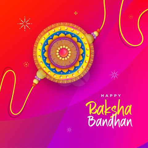 Happy Raksha Bandhan Post Banner Template