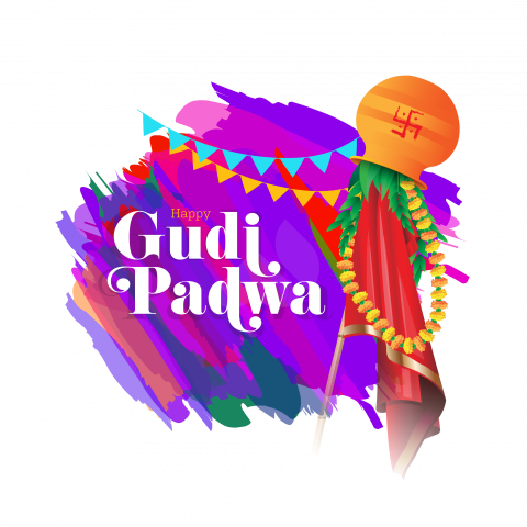 Happy Gudi Padwa Greeting Design