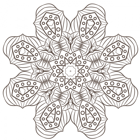 Mandala Png Vector Design Template