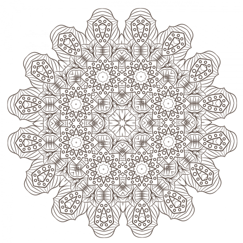 Mandala Png Vector Design Template