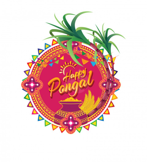 Happy Pongal Wishes Background Template