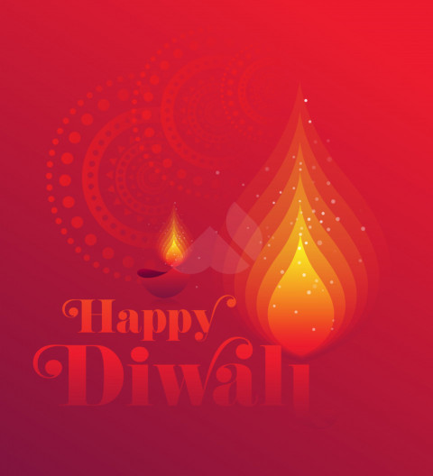 Happy Diwali Background Template Design