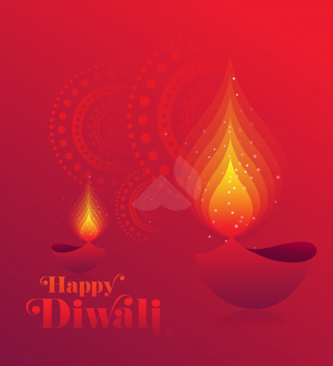 Happy Diwali Background Template