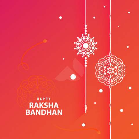 Rakhi Wishes Greeting Template