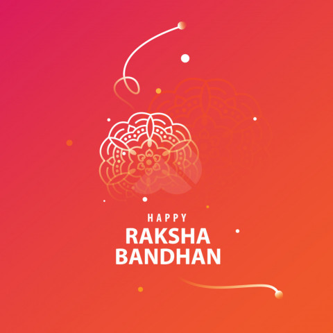 Rakhi Wishes Greeting Design Template
