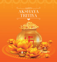 Happy Akshaya Tritiya Wishes Greeting Background