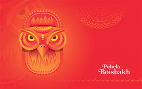 Happy Pohila Boishakh Wishes Background Template