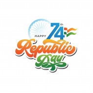 74th Republic Day Celebration Design Template