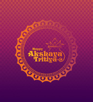 Happy Akshaya Tritiya Greeting Background Template