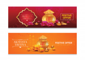 Akshaya Tritiya Offer Banner Design Template