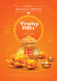 Akshaya Tritiya Offer Poster Design Template