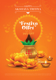 Akshaya Tritiya Offer Poster Design Template