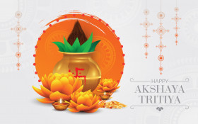 Akshaya Tritiya Wishes Greeting Background