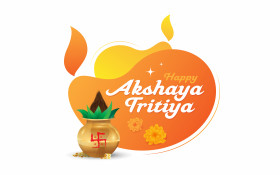 Akshaya Tritiya Wishes Sticker Background Template