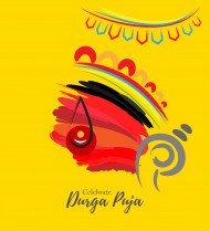 Celebrate Durga Puja Greeting Template