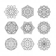 Decorative Floral Mandala Ornaments Design