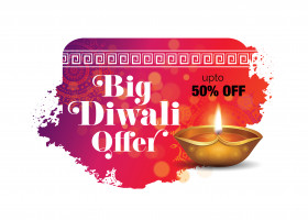 Diwali Big Sale Background Design Template