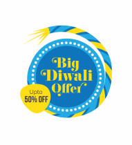 Diwali Big Sale Sticker Design Template