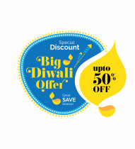 Diwali Festival Sticker Banner Design Template