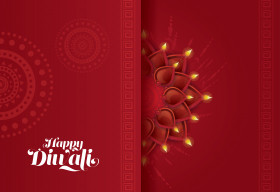 Diwali Greeting Background Template