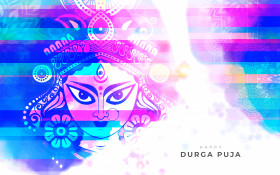 Durga Puja Festival Greeting Background Template