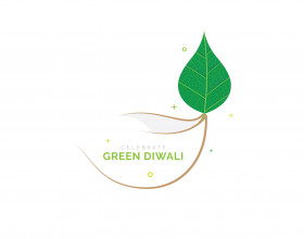 Eco-Friendly Diwali Celebration Greeting Background Template