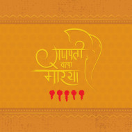 Ganesh Chaturthi Background Template