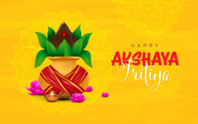 Happy Akshaya Tritiya Background Template