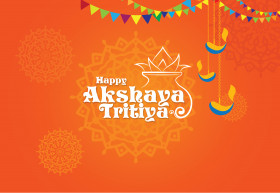 Happy Akshaya Tritiya Background Template