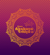 Happy Akshaya Tritiya Greeting Background Template