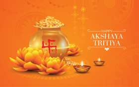 Happy Akshaya Tritiya Background Template