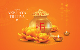 Happy Akshaya Tritiya Background Template