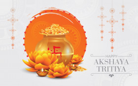 Happy Akshaya Tritiya Background Template