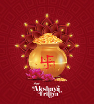 Happy Akshaya Tritiya Background Template