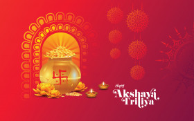 Happy Akshaya Tritiya Background Template