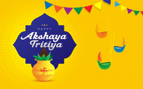 Happy Akshaya Tritiya Background Template