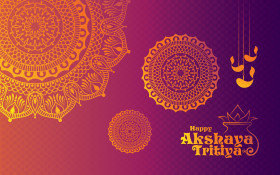 Happy Akshaya Tritiya Background Template