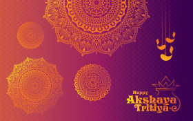 Happy Akshaya Tritiya Background Template