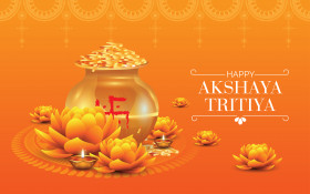 Happy Akshaya Tritiya Festival Wishes Background