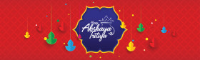 Happy Akshaya Tritiya Header Banner Background Template