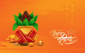 Happy Akshaya Tritiya Wishes Hindi Background