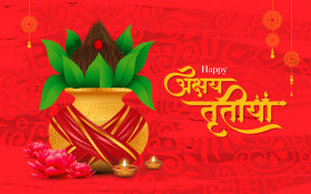 Happy Akshaya Tritiya Wishes Hindi Background