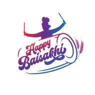Happy baisakhi festival vector design background