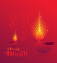 Happy Diwali Background Template