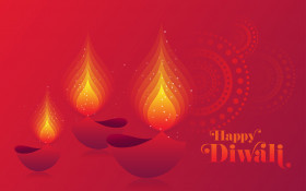 Happy  Diwali Background Template Design